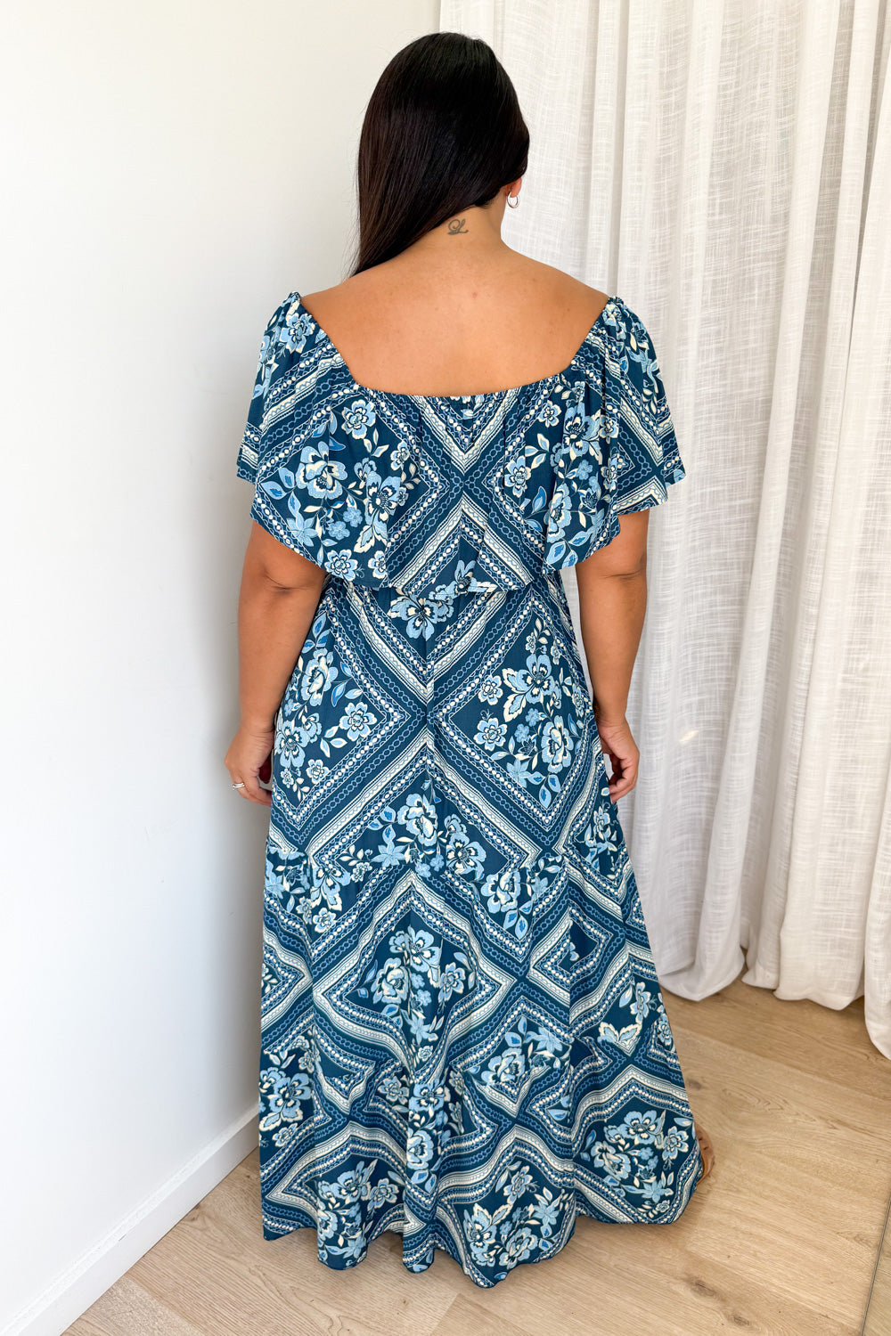 Laurella Maxi Dress - Blue Tile