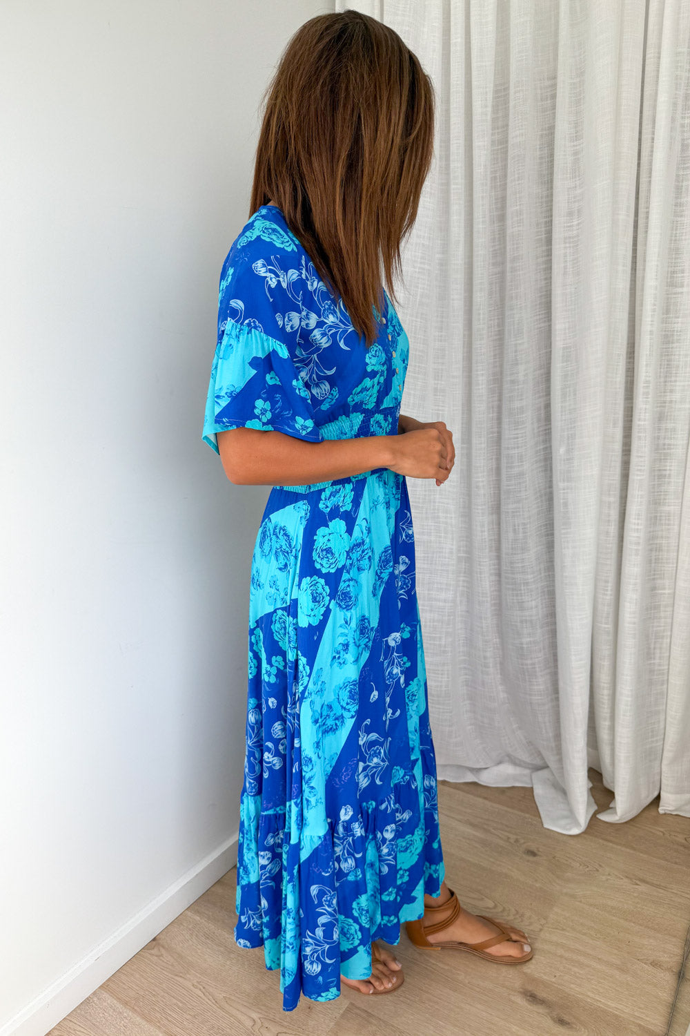Nalani Dress  - Blue Floral