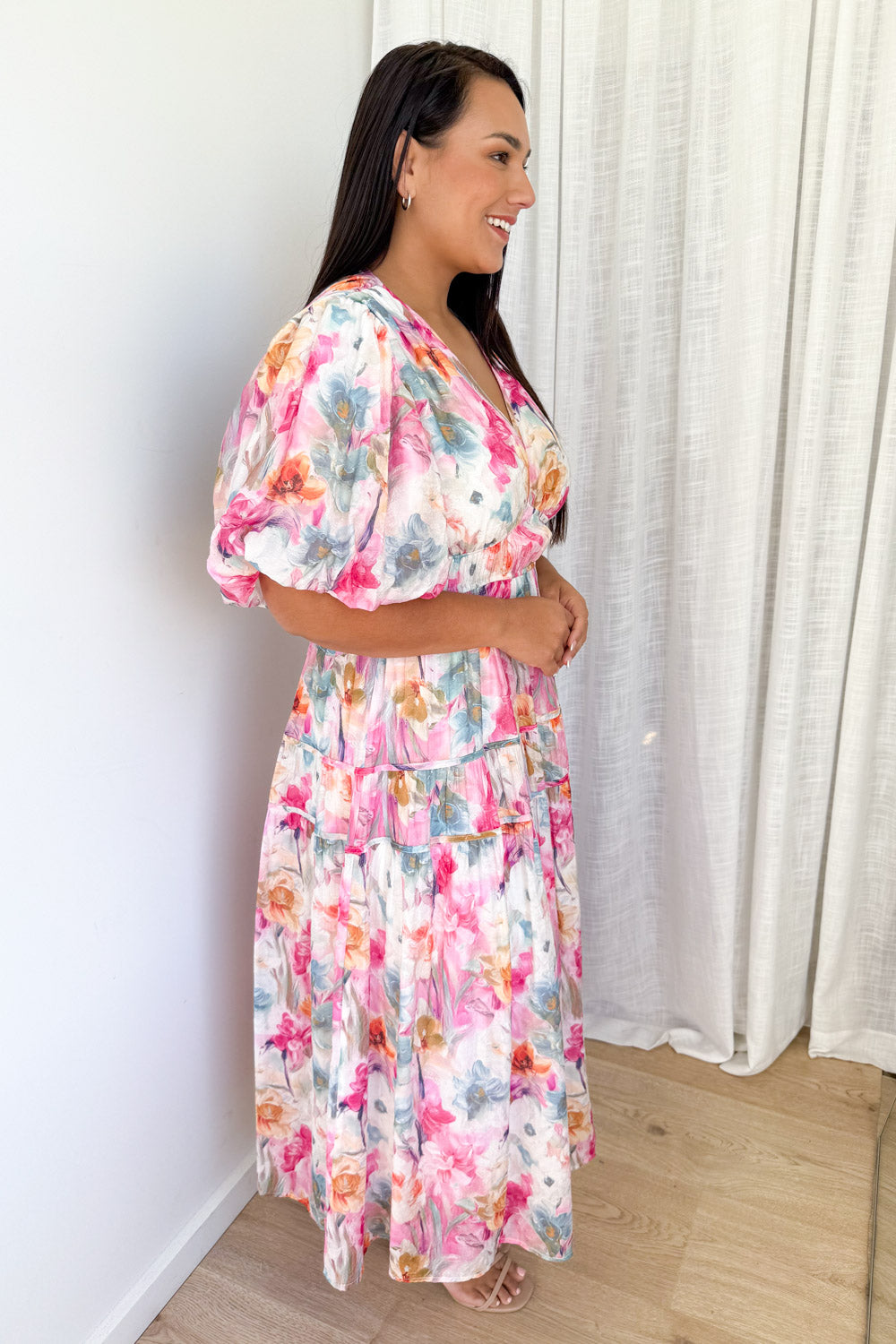 Clairemont Dress - Watercolour Floral