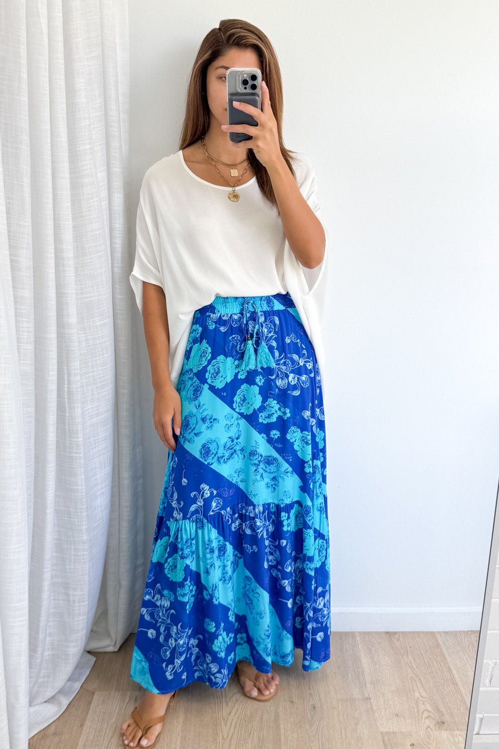 Liko Skirt - Blue Floral
