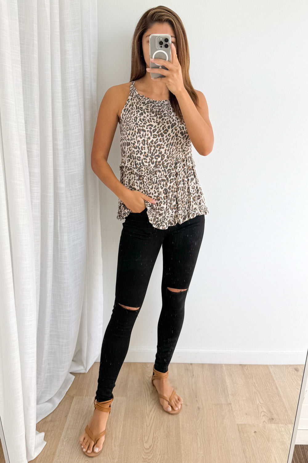 Tavi Top - Leopard Print