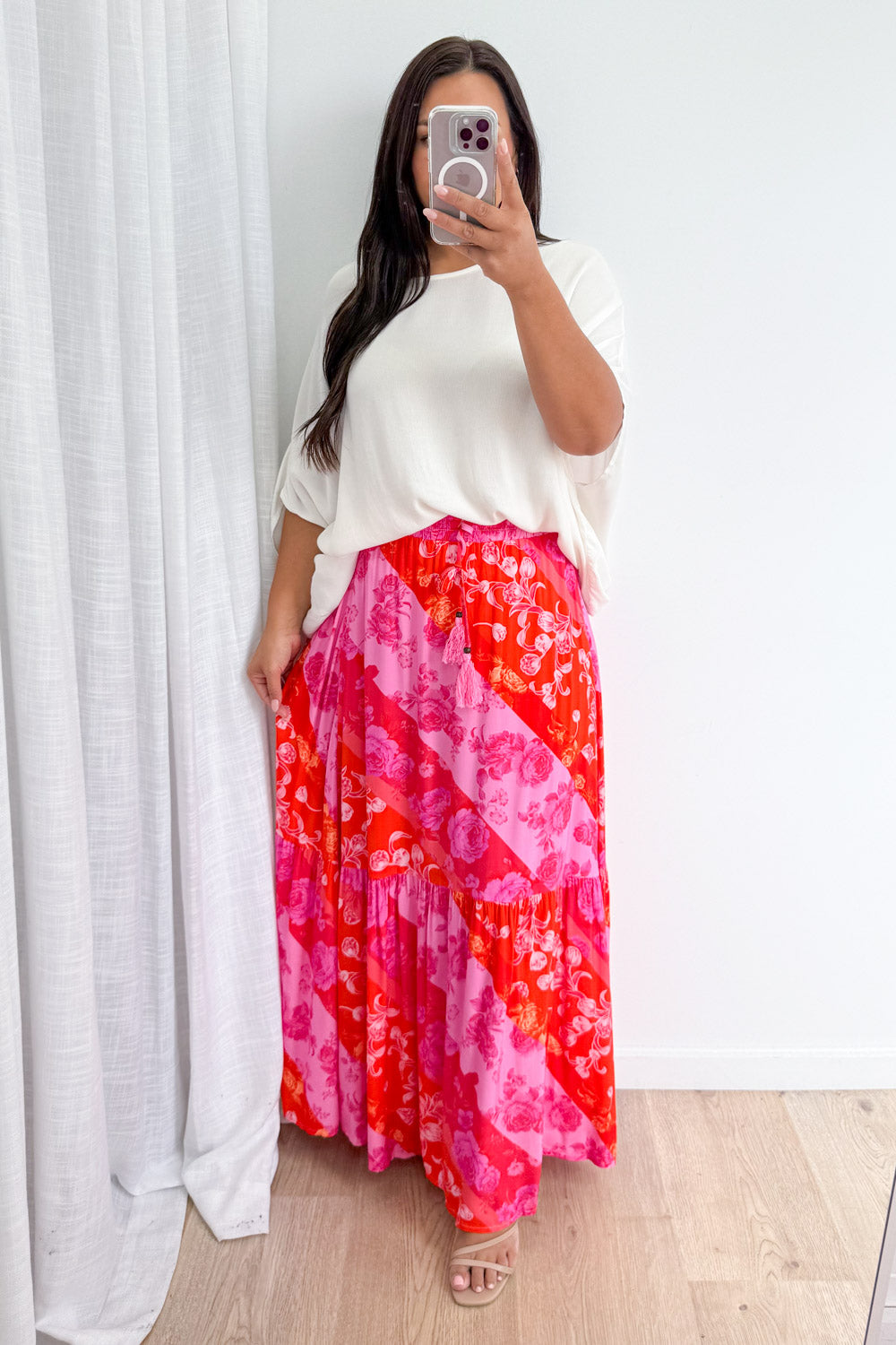Liko Skirt - Pink Melon Floral
