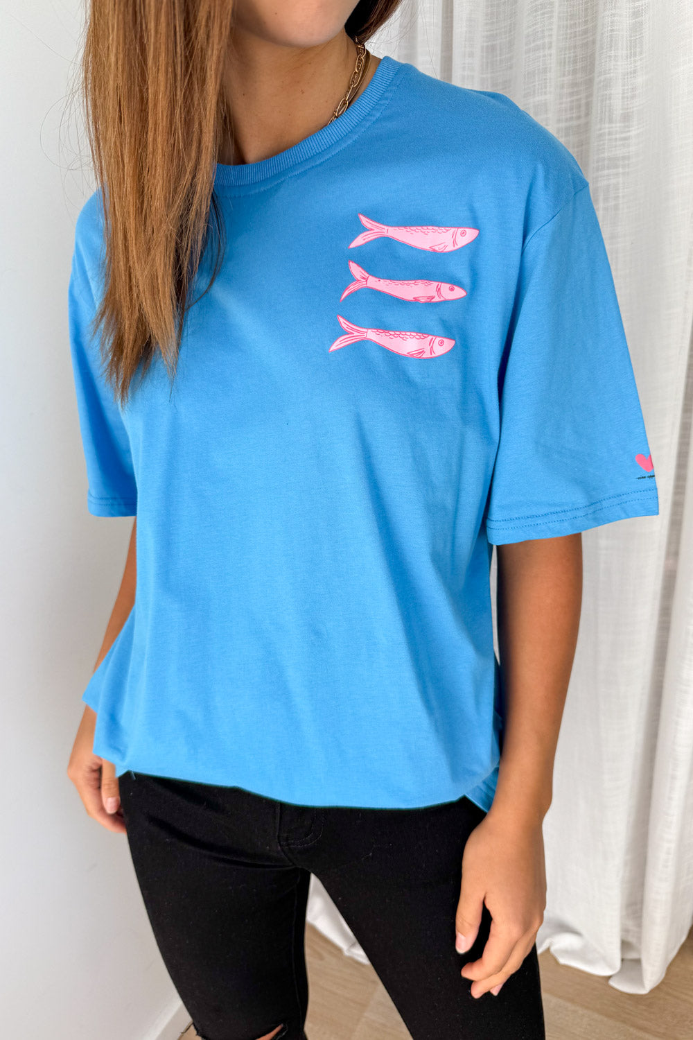 Finn Tee - Cornflower Blue