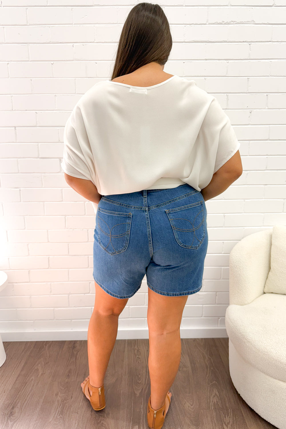 Monroe Shorts - Mid Denim