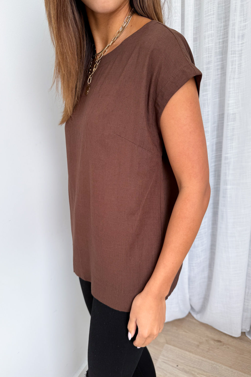 Brynlee Top - Chocolate