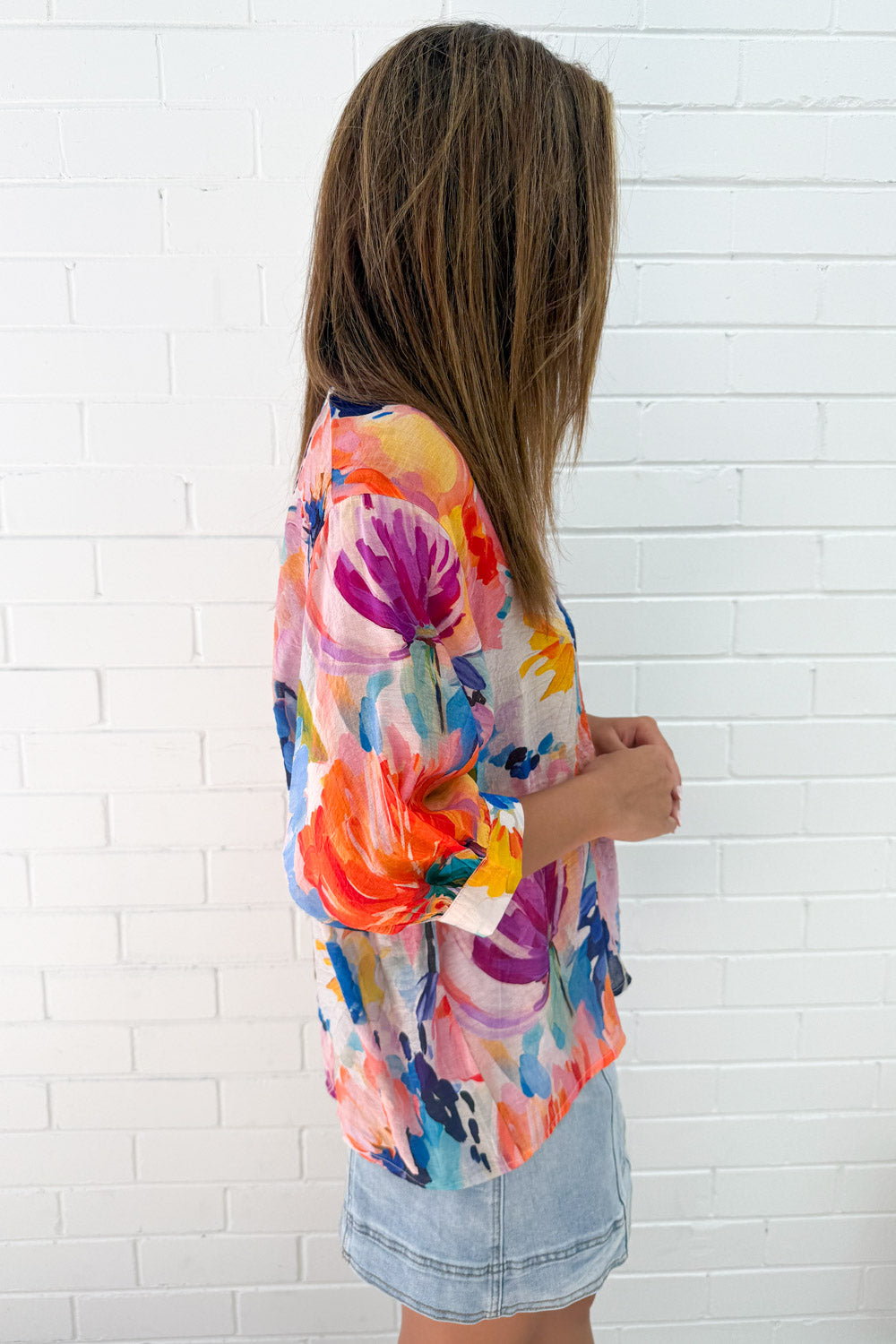 Savannah Blouse - Tangerine