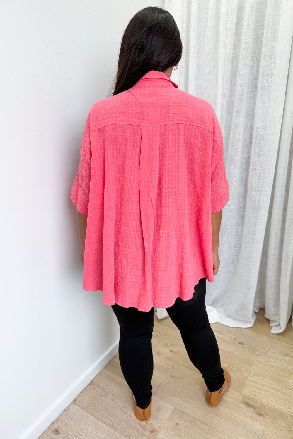 Island Air Shirt - Coral Pink
