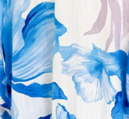 Amelia Blouse - Blue White Floral