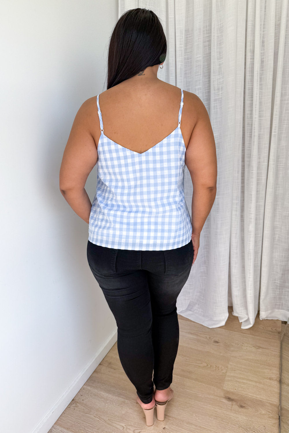 Kelsea Cami - Blue Gingham