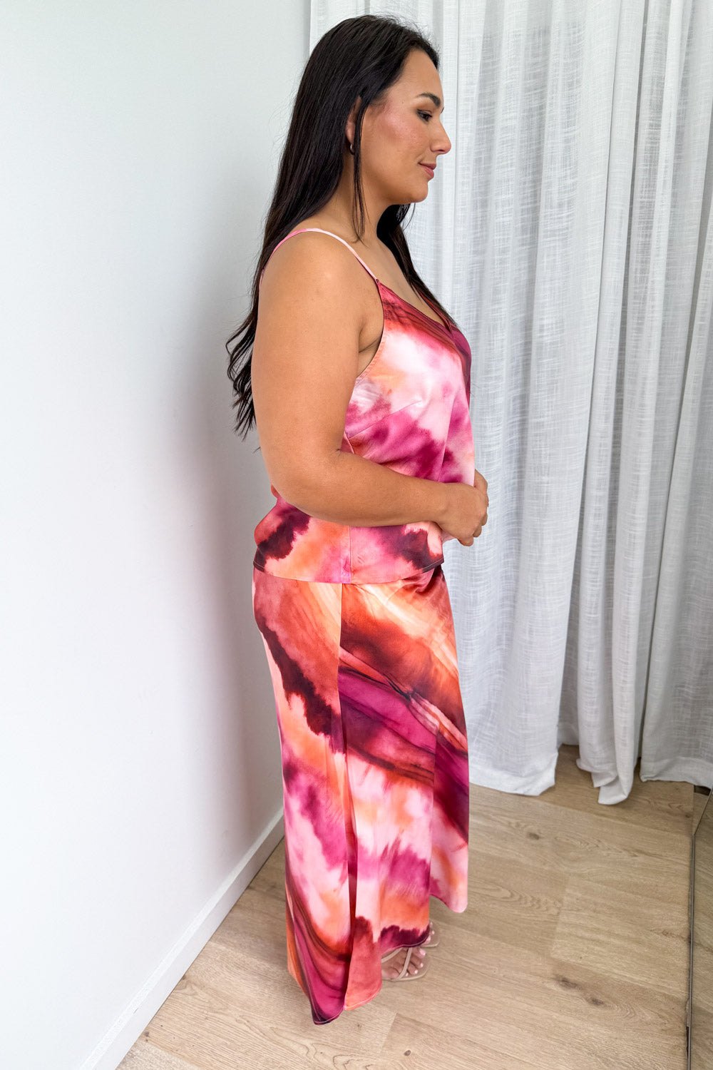 Sunset Skies Skirt - Pink Orange Sunset