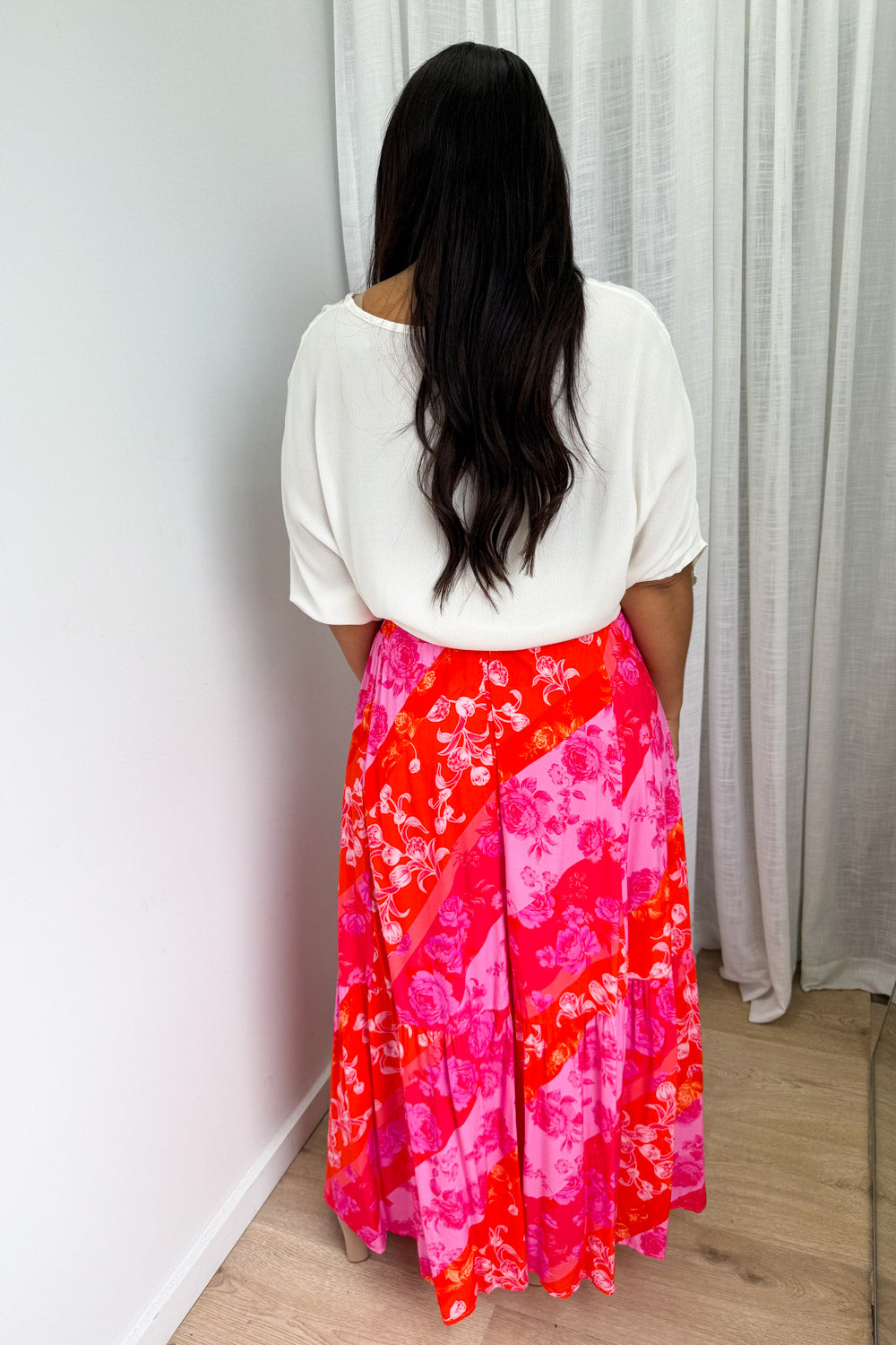 Liko Skirt - Pink Melon Floral