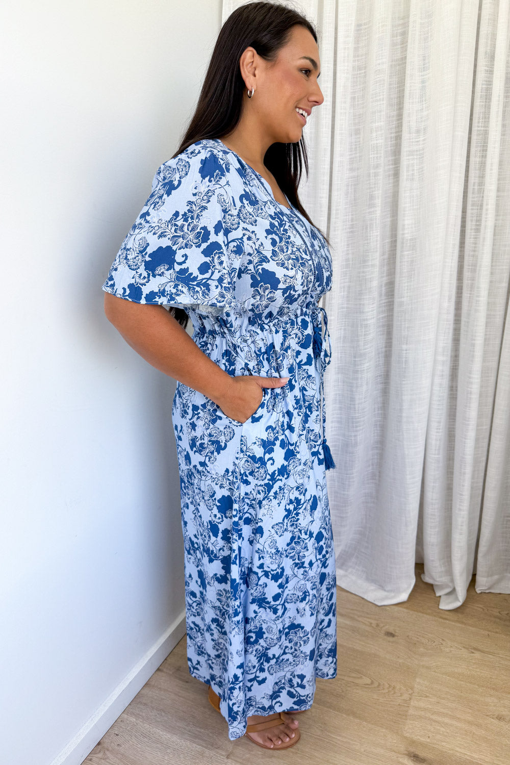 Lua Dress - Blue Floral