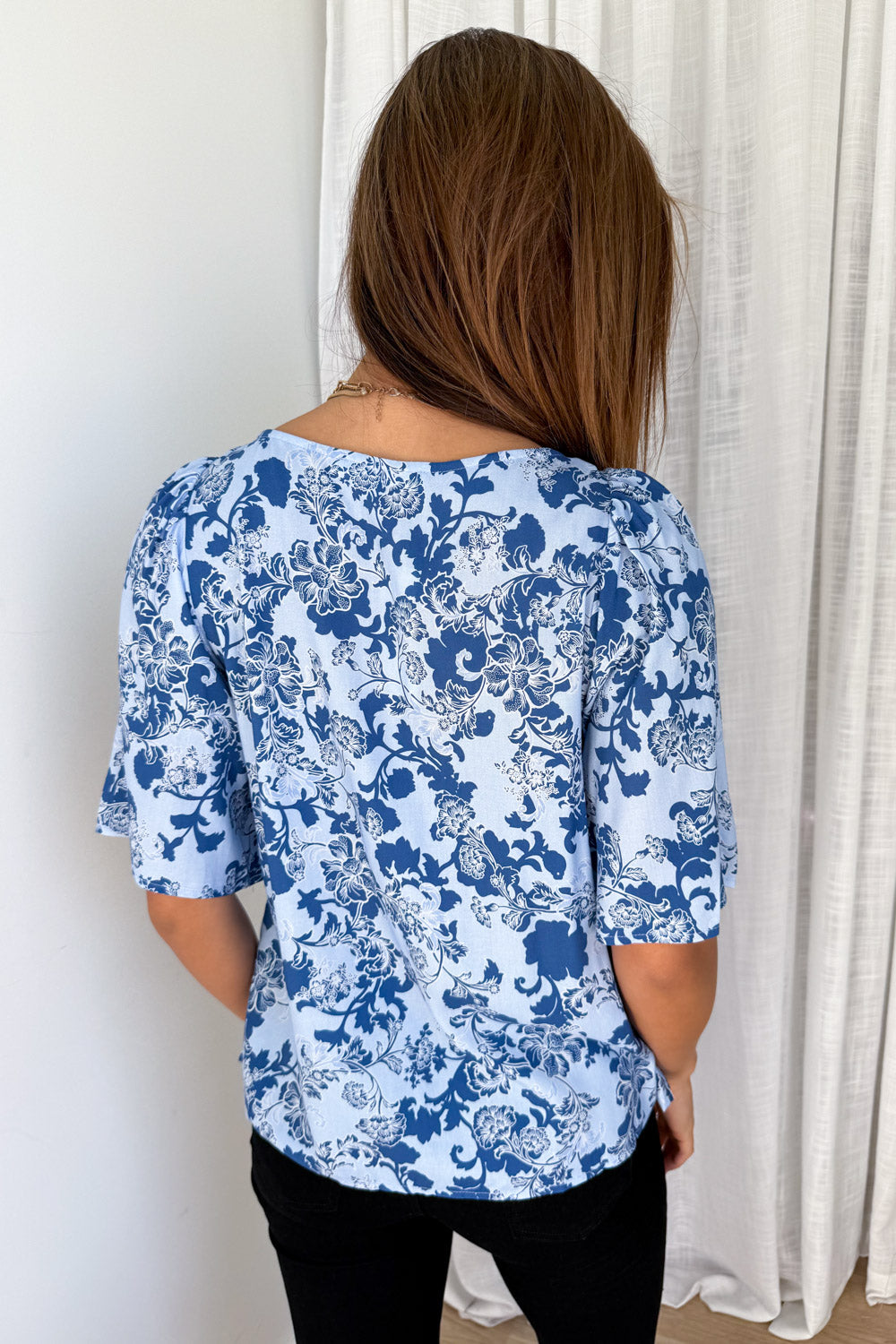 Lula Top - Blue Floral