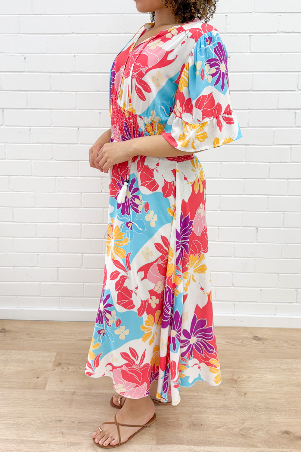 Kai Dress - Hot Pink  Multi Tropic