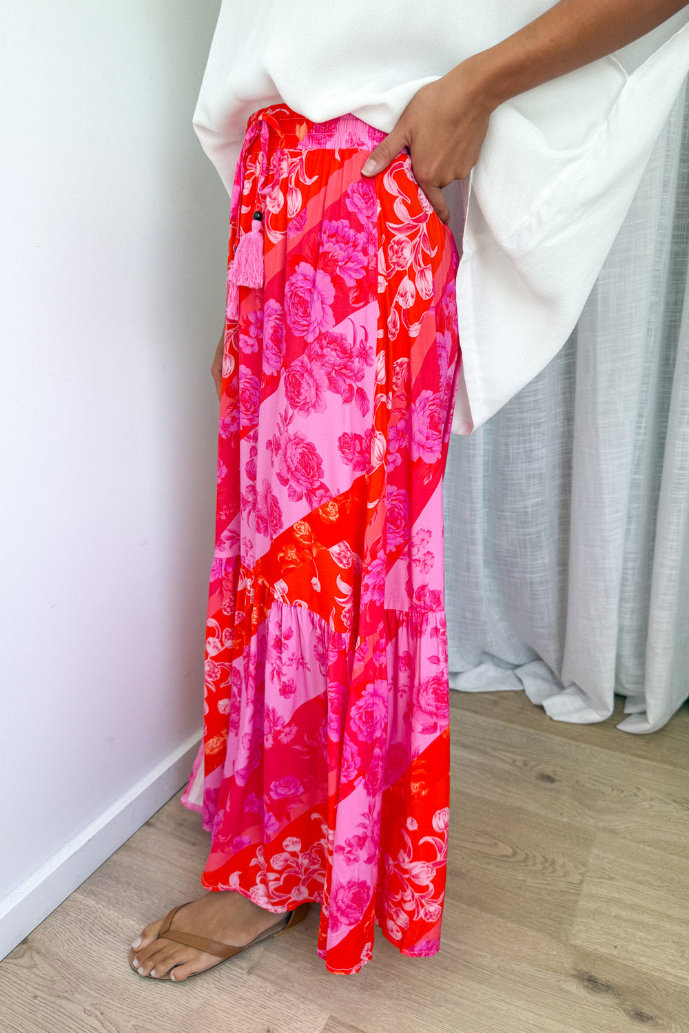 Liko Skirt - Pink Melon Floral