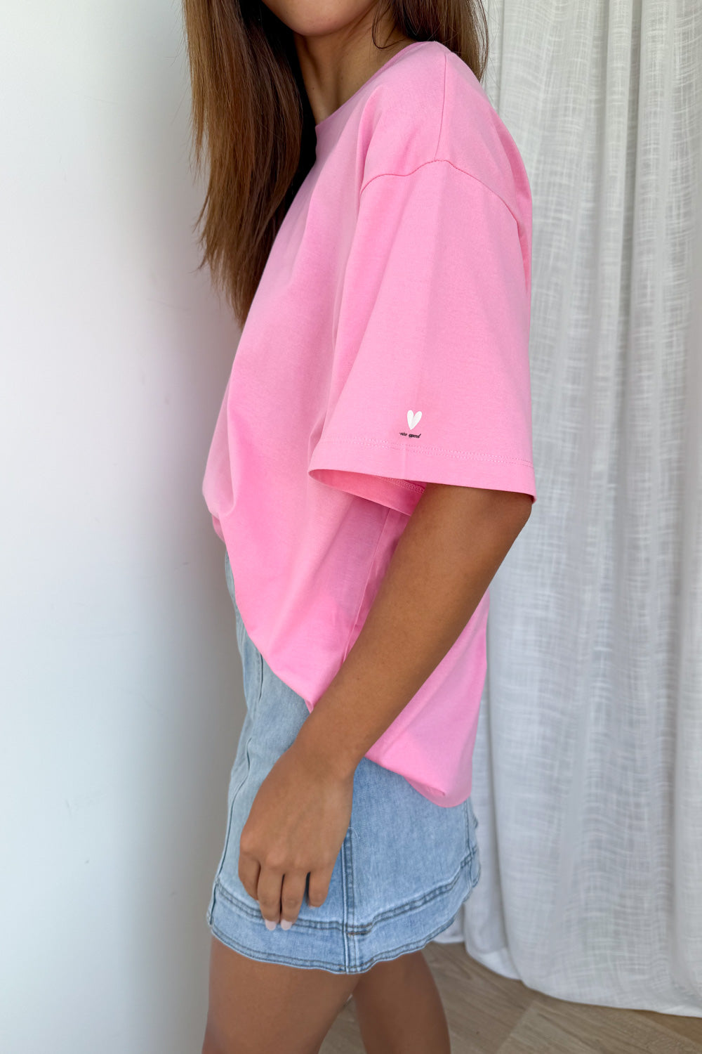 Nope Oversized Tee - Pink