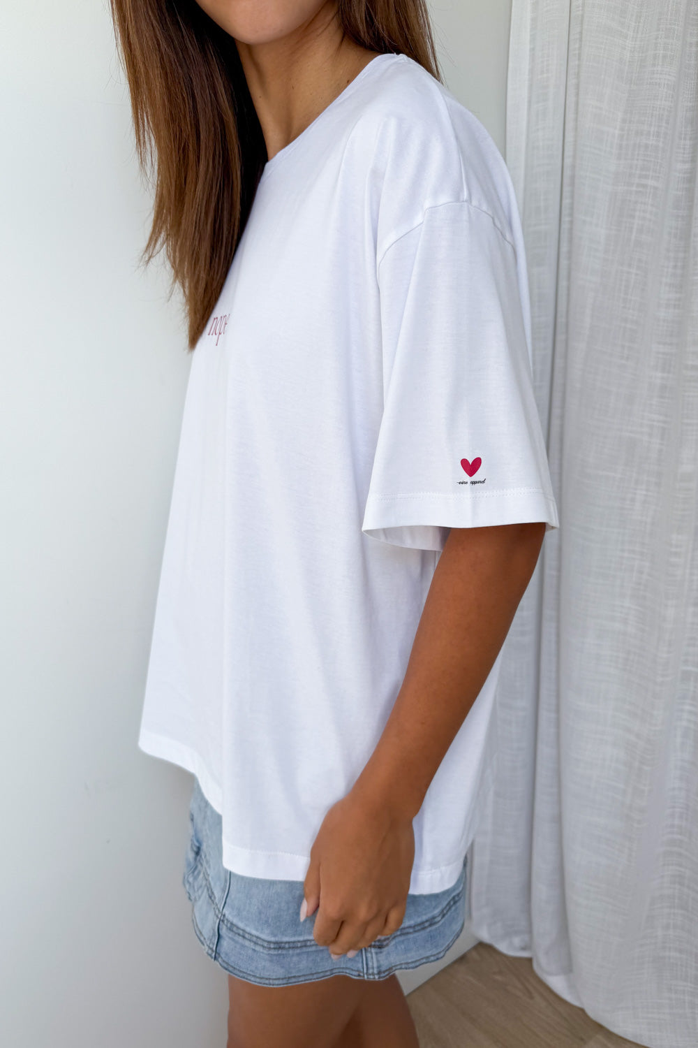Nope Oversized Tee - White