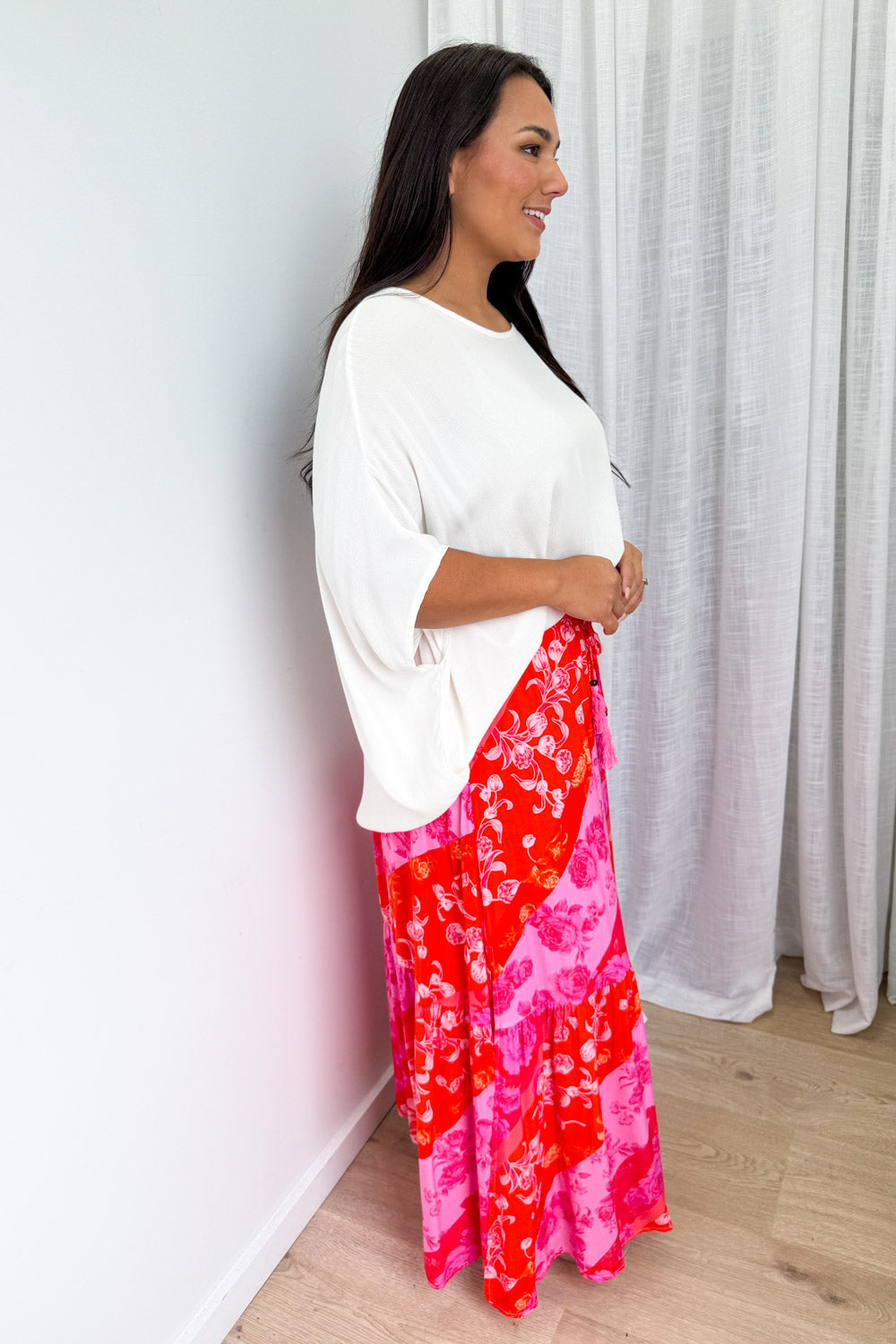 Liko Skirt - Pink Melon Floral