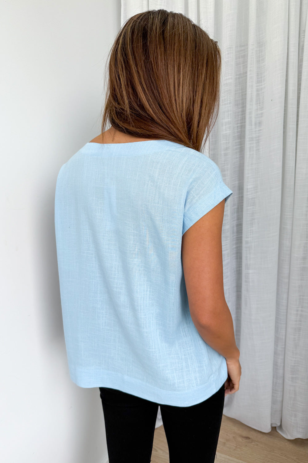 Brynlee Top - Pale Blue