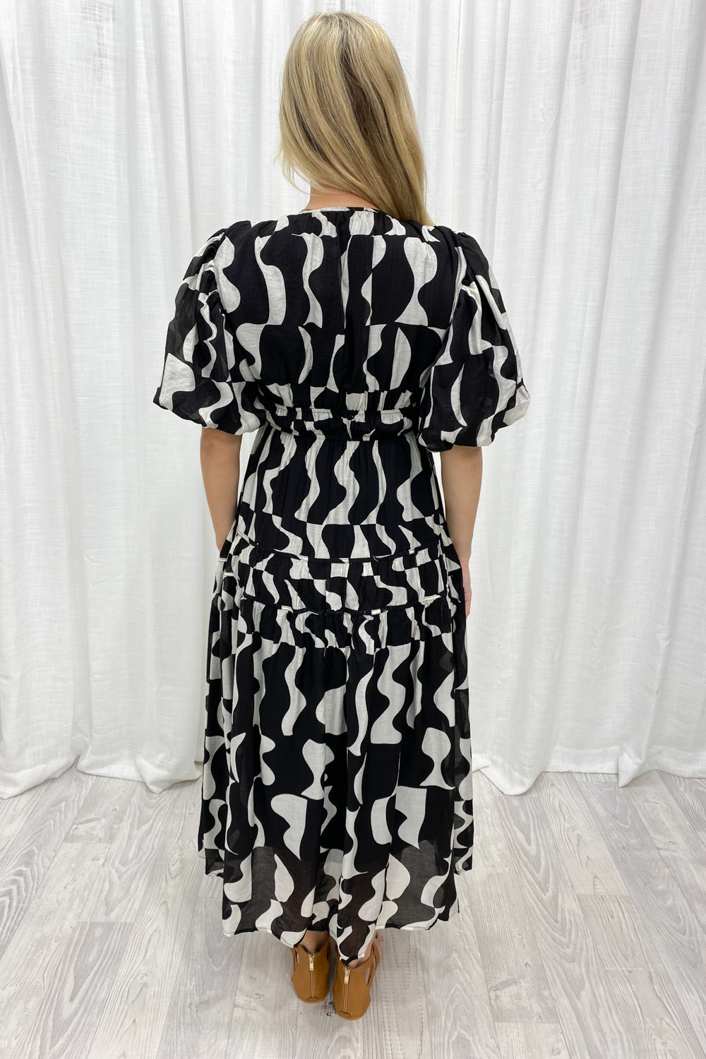 Clairemont Dress - Black White