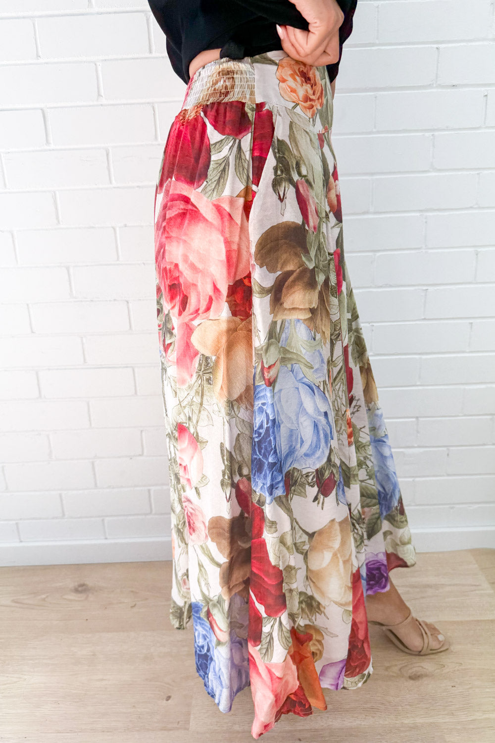 Sandra Maxi Skirt - Vintage Garden Floral