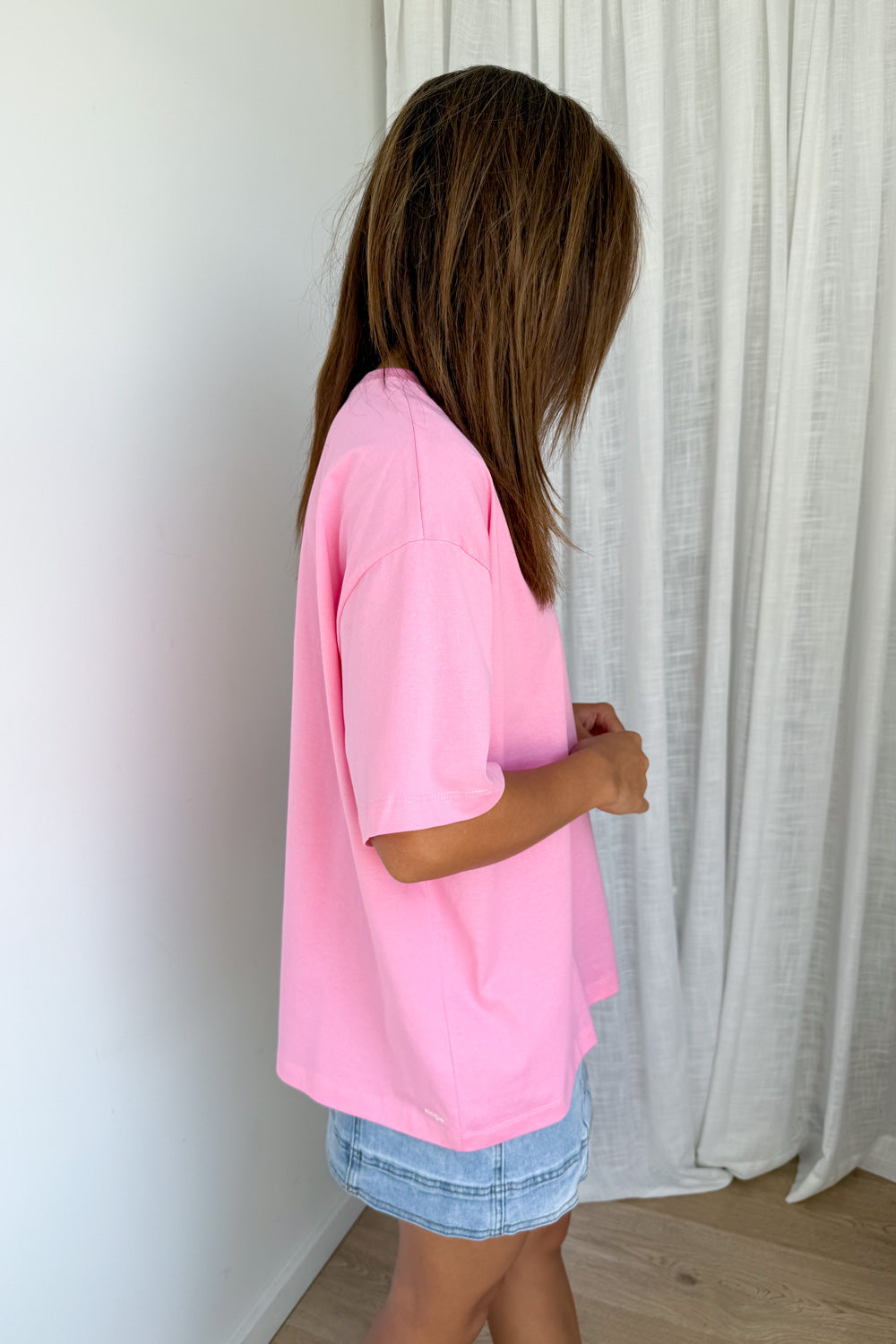 Nope Oversized Tee - Pink