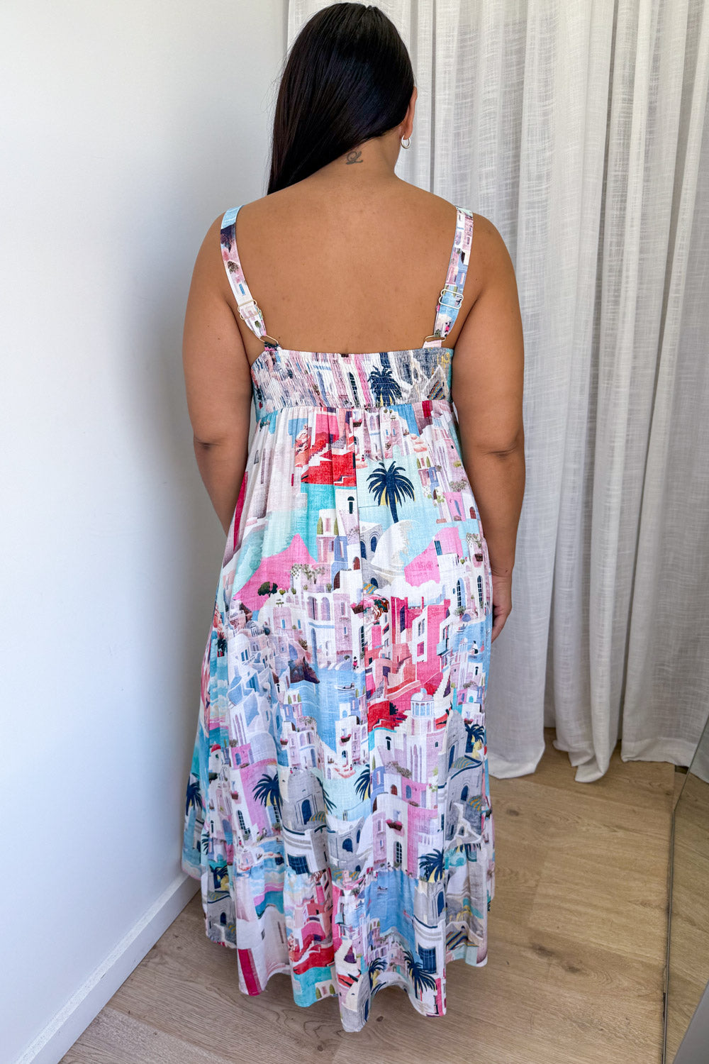 Santorini Maxi Dress - Blue Coast Line