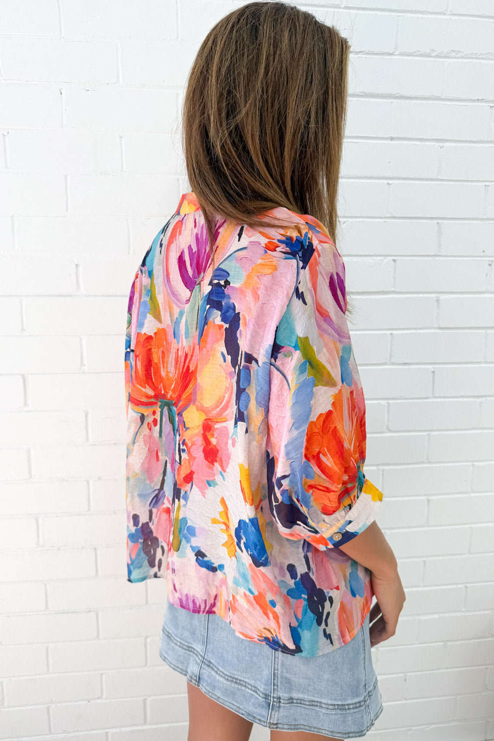 Savannah Blouse - Tangerine