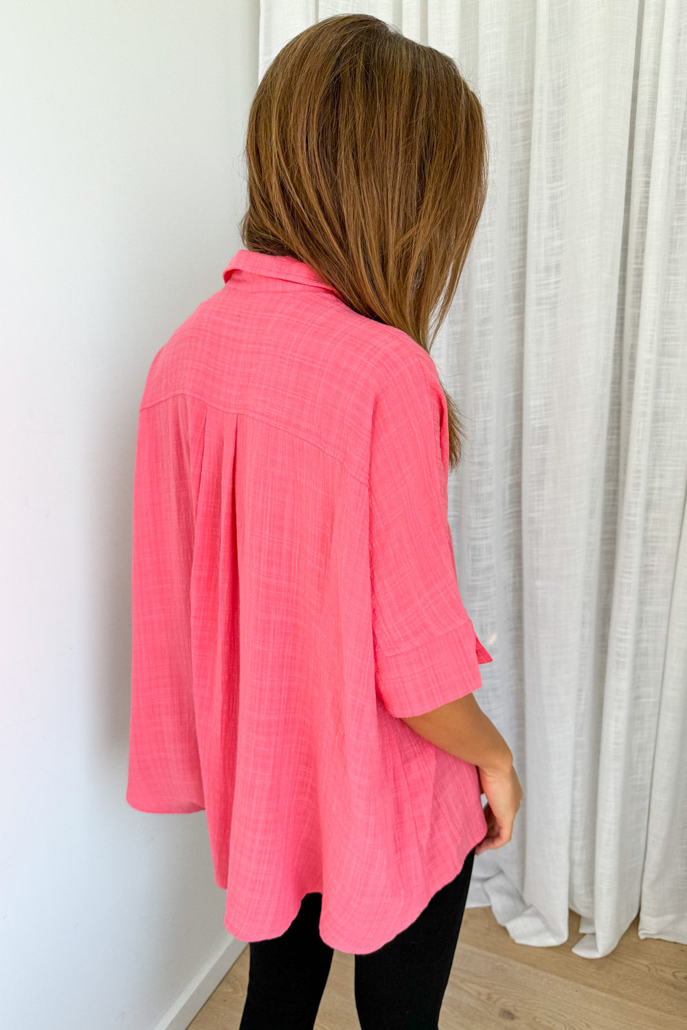 Island Air Shirt - Coral Pink