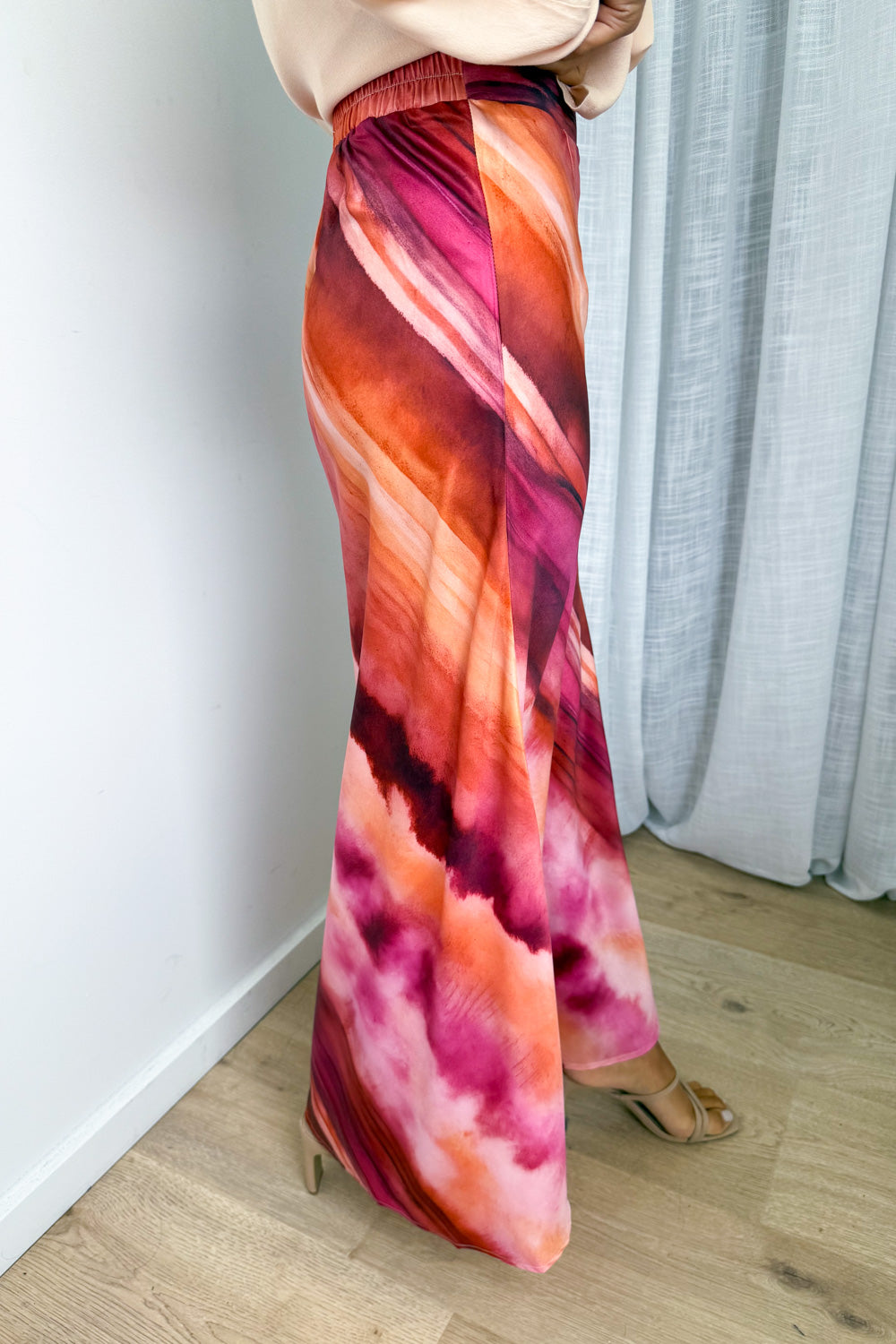 Sunset Skies Skirt - Pink Orange Sunset