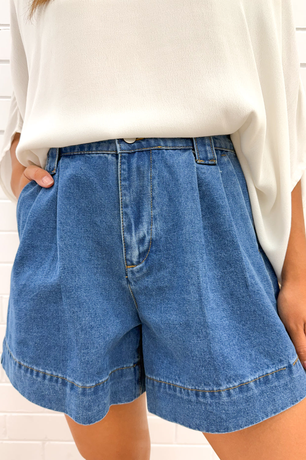 Dune Shorts - Mid Denim