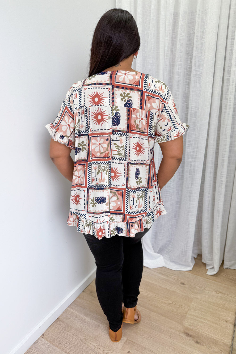 Allie Top - Rust Multi